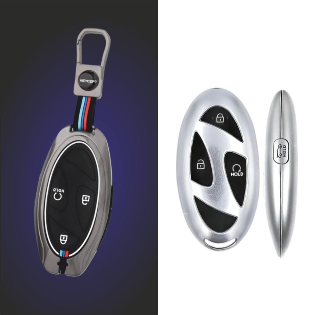 Car Metal Shape Key Cover For Hyundai Cars - KEYCOVER_HYUNDAI_D1_MB