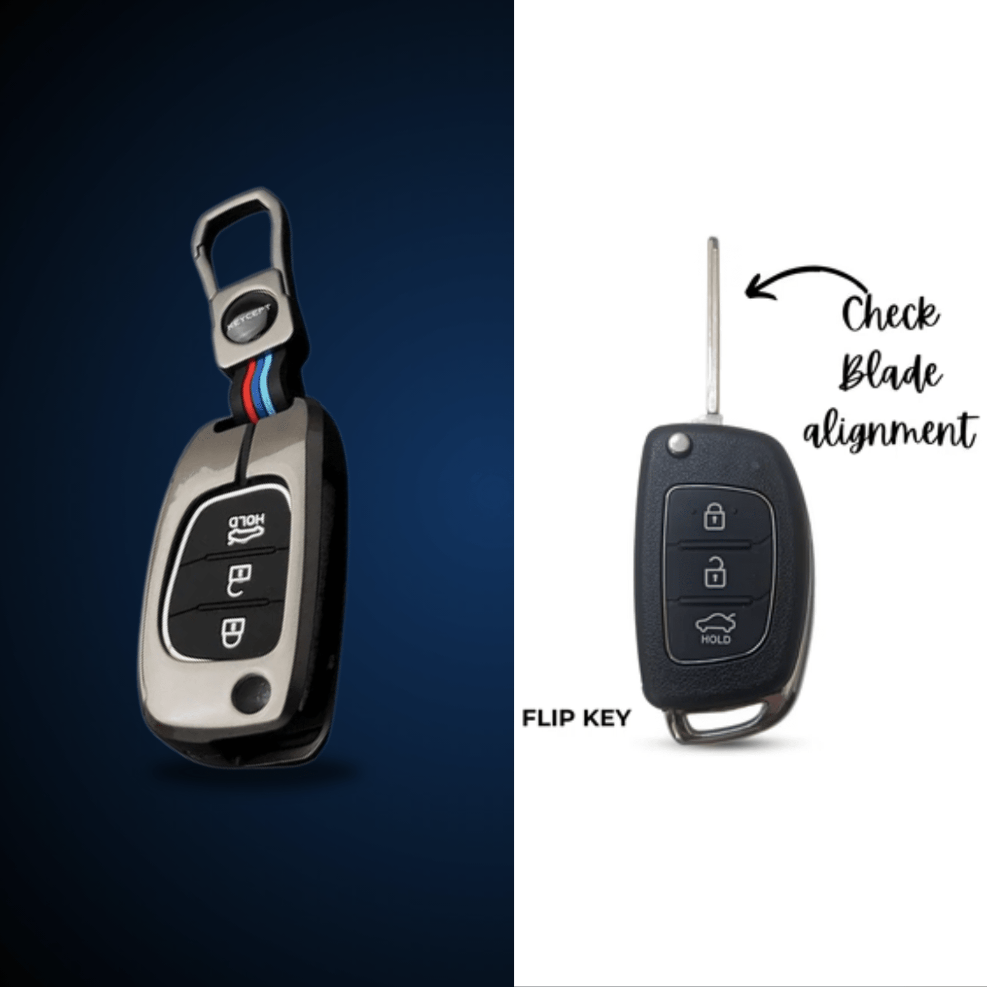 Car Metal Shape Key Cover For Hyundai Cars - KEYCOVER_HYUNDAI_1