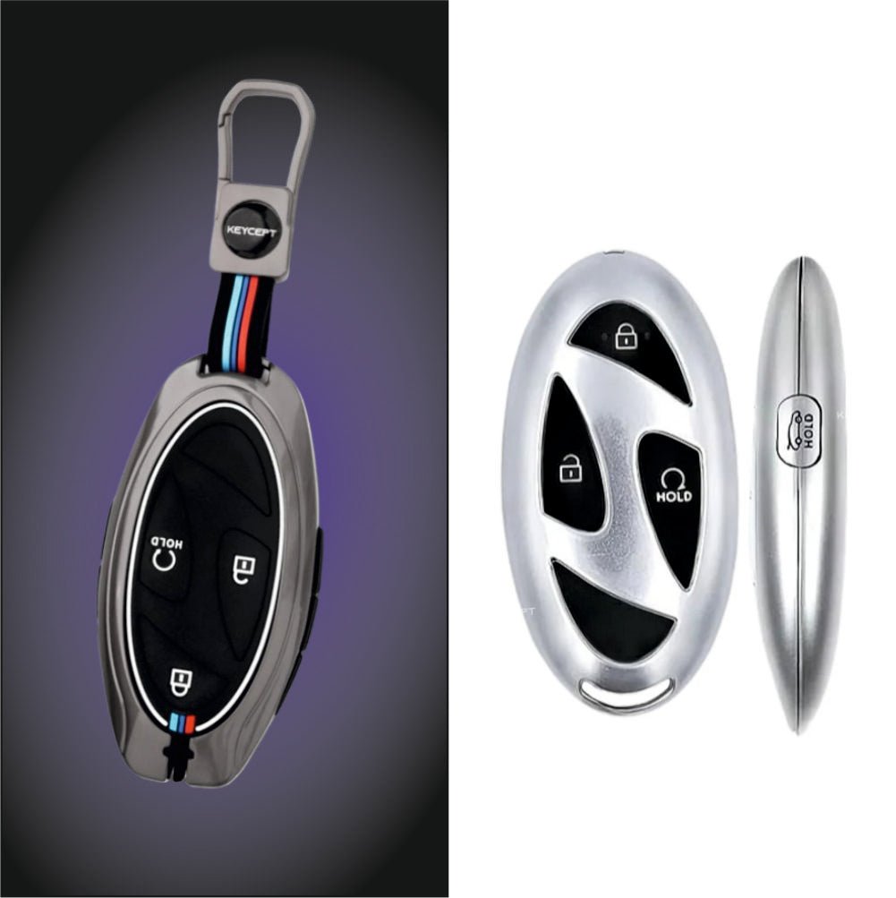 Car Metal Shape Key Cover For Hyundai Cars - KEYCOVER_HYUNDAI_D1_MB