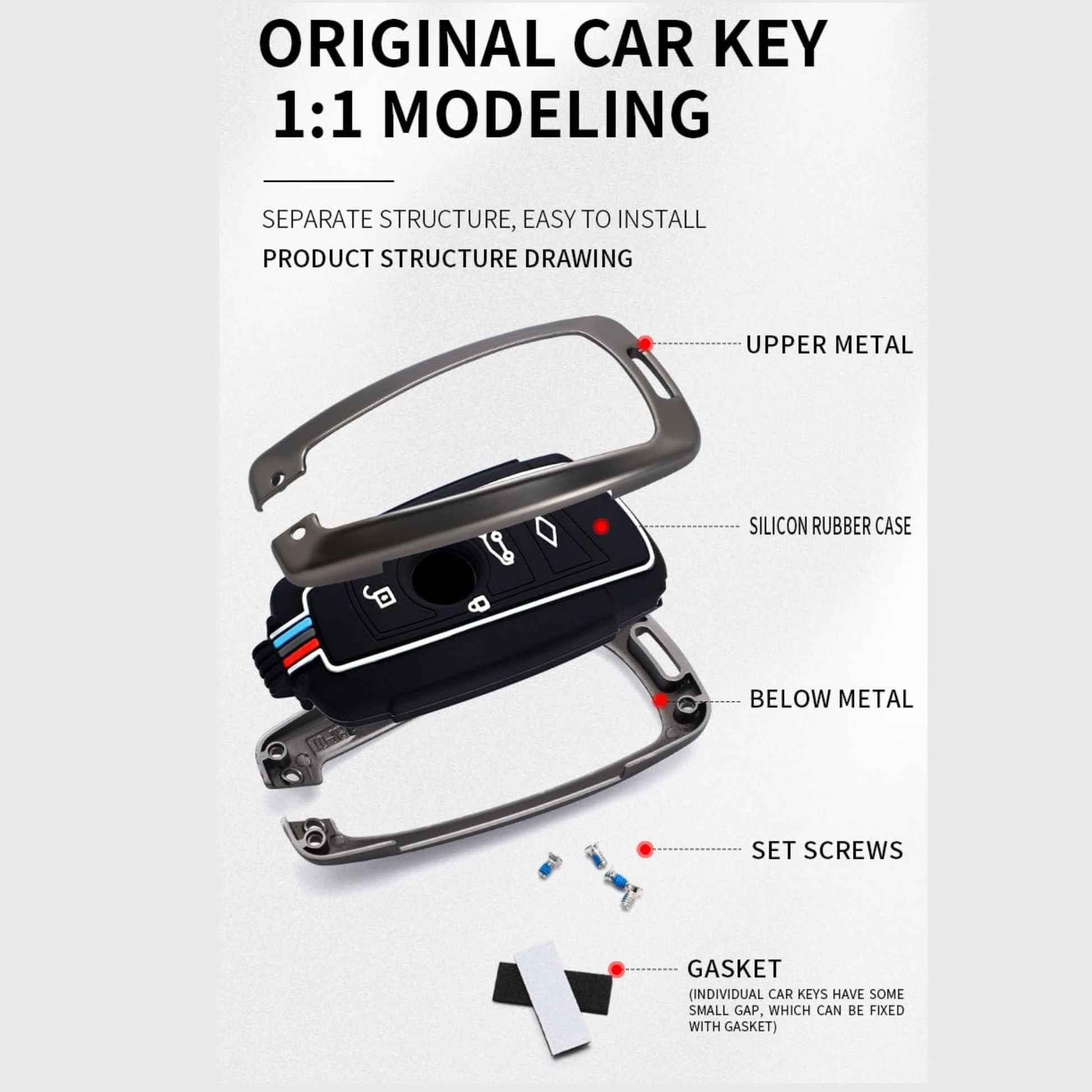 Car Metal Shape Key Cover For Hyundai Cars - KEYCOVER_HYUNDAI_1