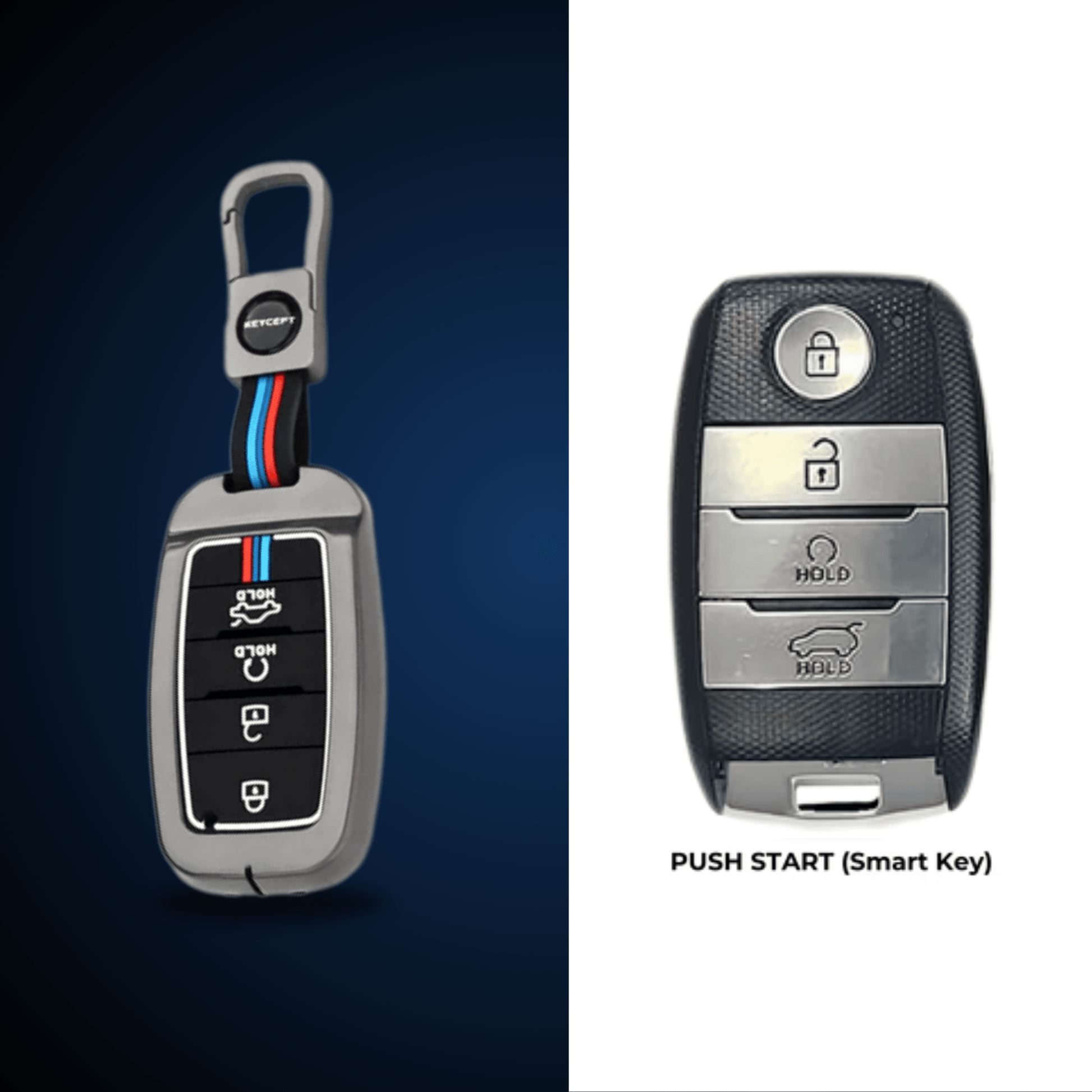 Car Metal Shape Key Cover For Kia Cars - KIA_KEYCOVER_D1