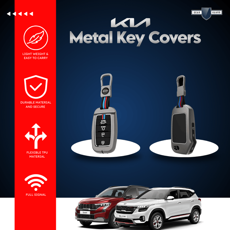 Car Metal Shape Key Cover For Kia Cars - KIA_KEYCOVER_D1