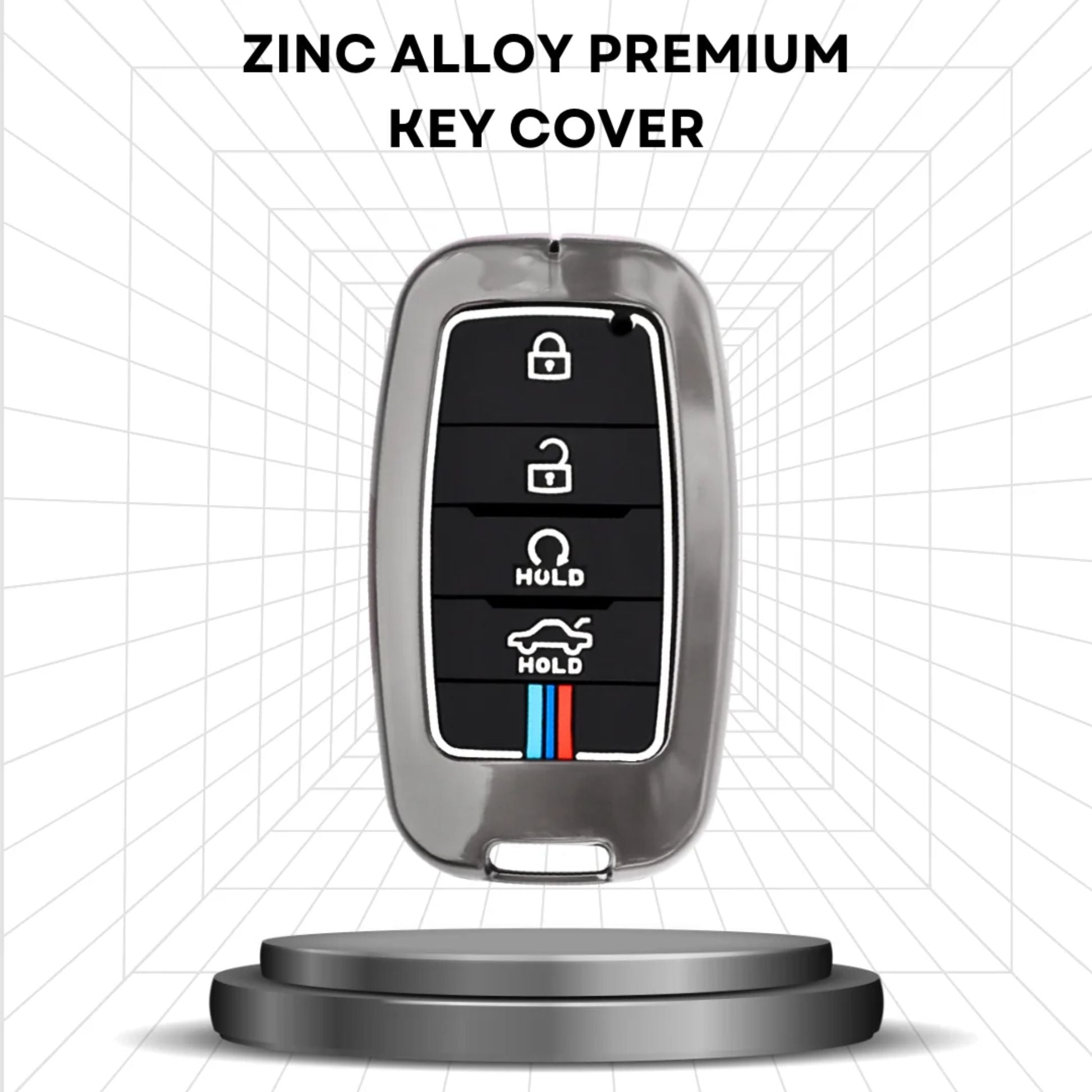 Car Metal Shape Key Cover For Kia Cars - KIA_KEYCOVER_D1