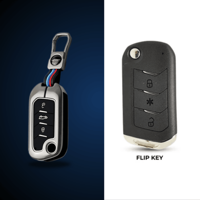 Car Metal Shape Key Cover For Mahindra Cars - KEYCOVER_MAHINDRA_1