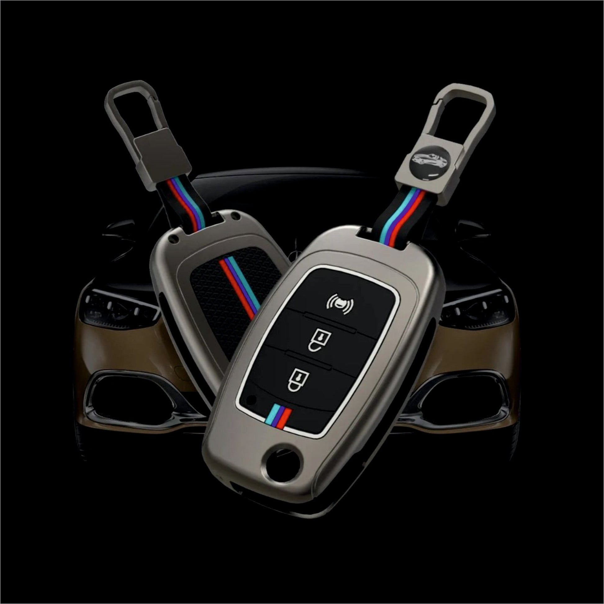 Car Metal Shape Key Cover For Mahindra Cars - KEYCOVER_MAHINDRA_1