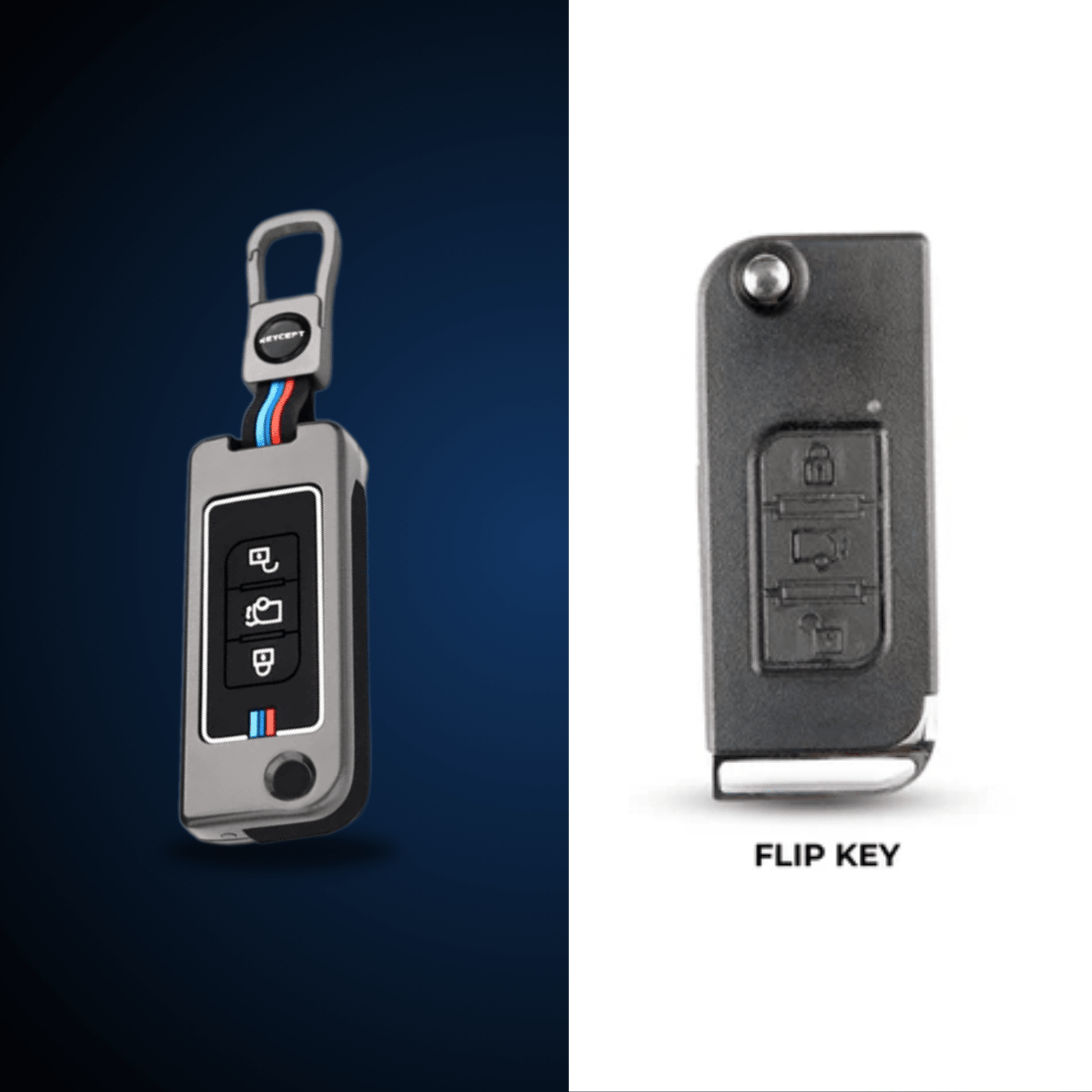 Car Metal Shape Key Cover For Mahindra Cars - KEYCOVER_MAHINDRA_4