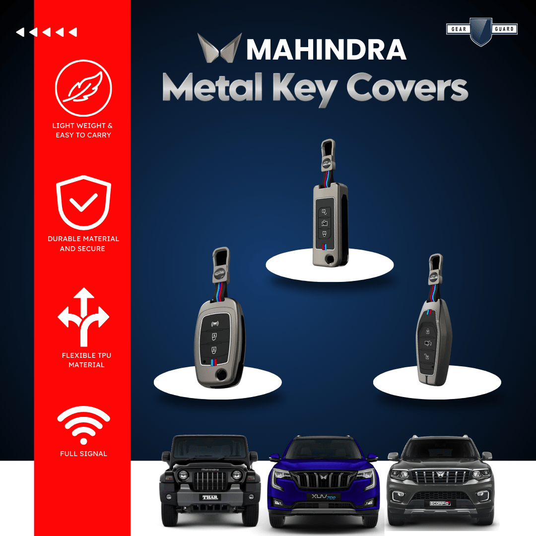 Car Metal Shape Key Cover For Mahindra Cars - KEYCOVER_MAHINDRA_1