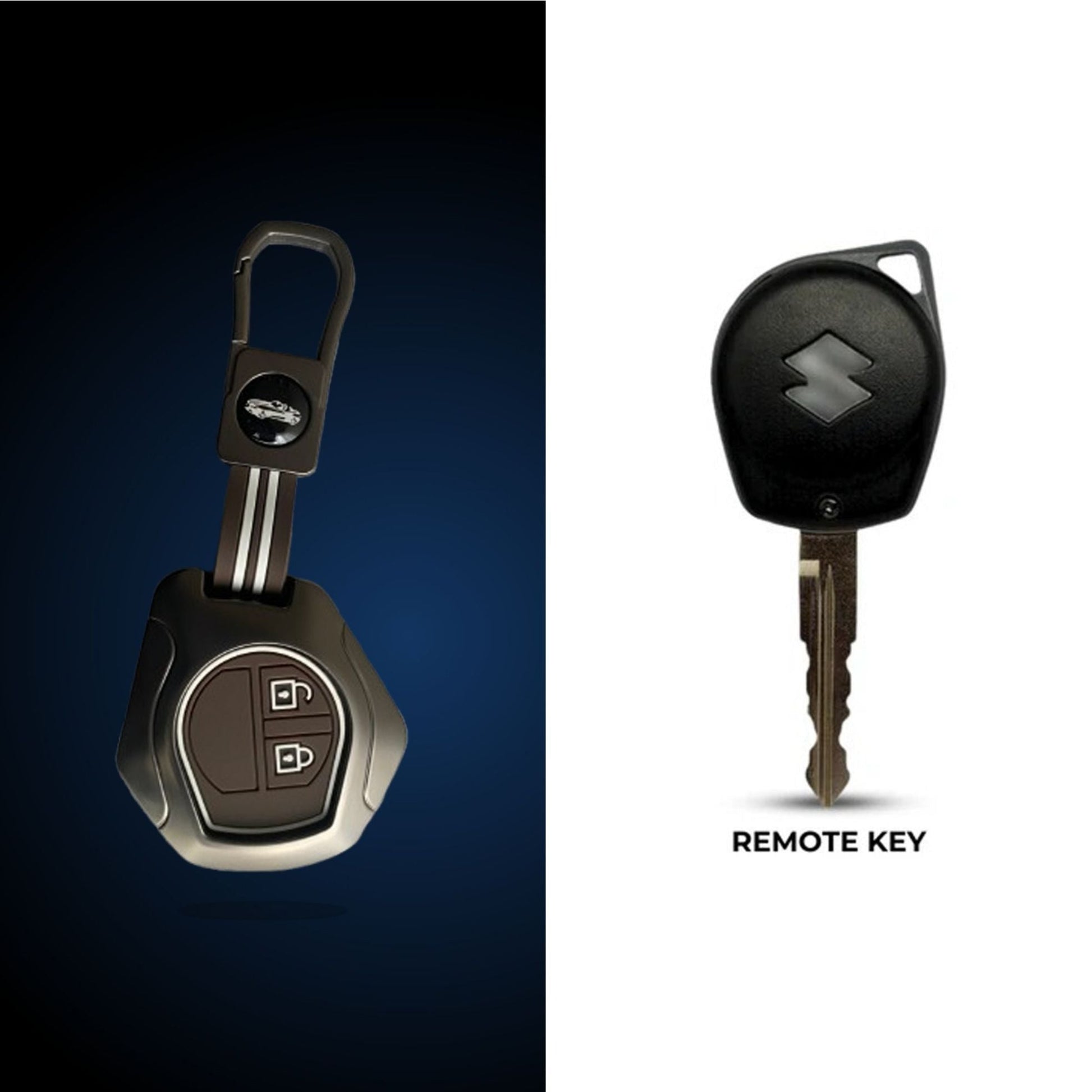 Car Metal Shape Key Cover For Maruti Suzuki Cars - KEYCOVER_MARUTI_D2_MB