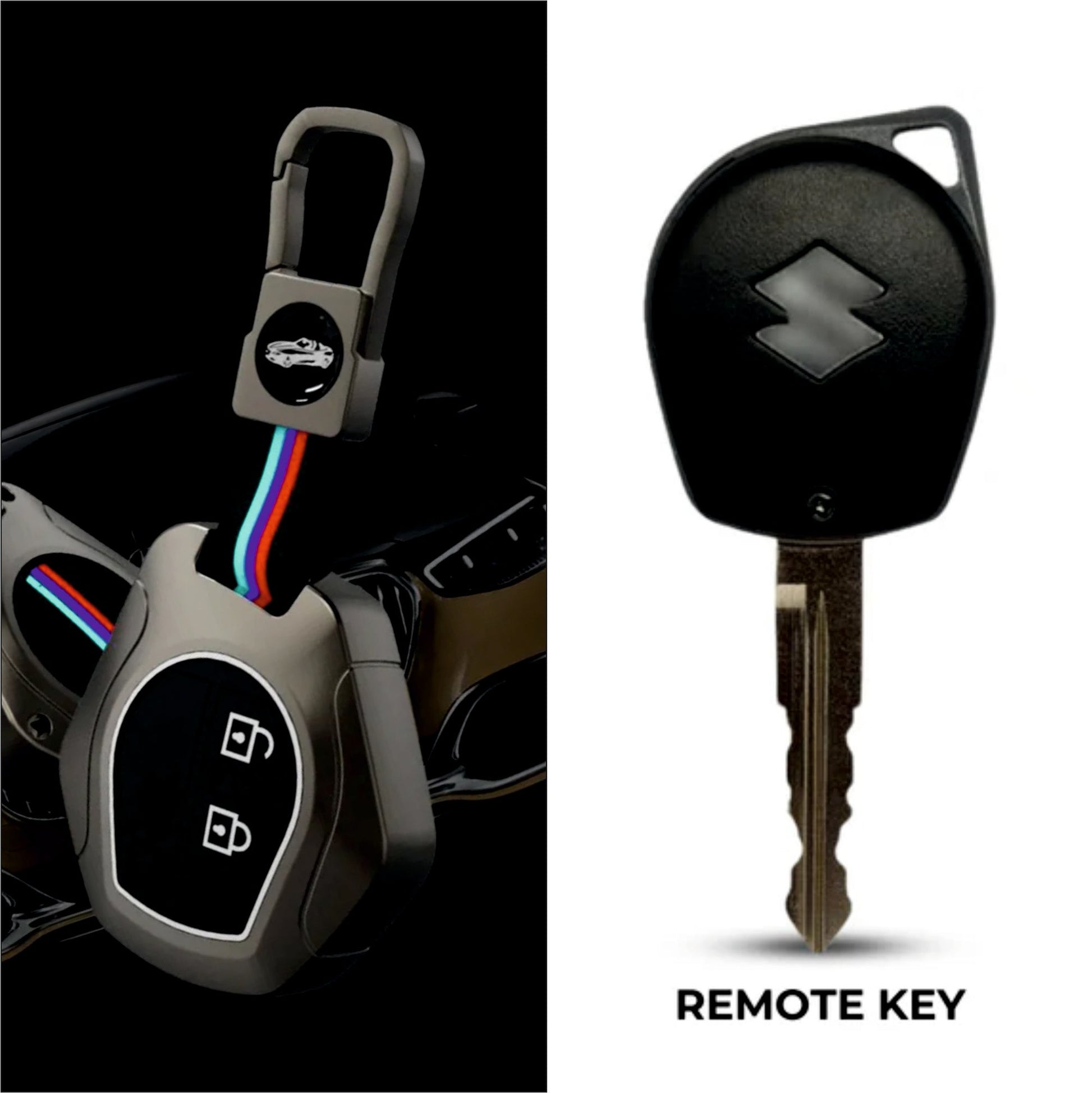 Car Metal Shape Key Cover For Maruti Suzuki Cars - KEY_MARUTI_D1