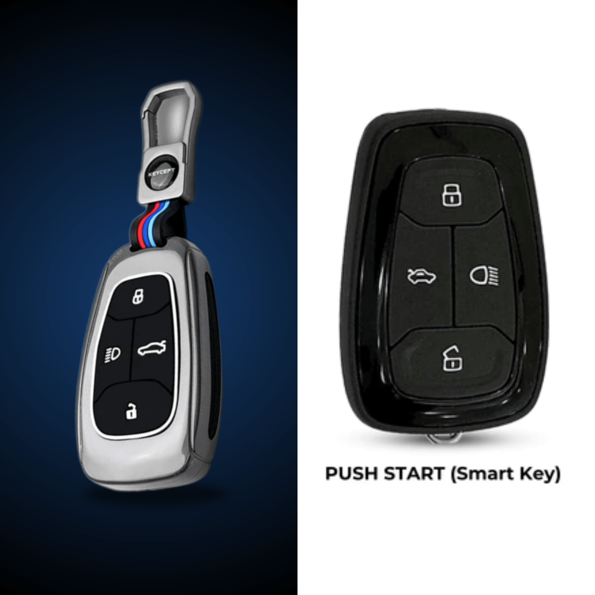 Car Metal Shape Key Cover For Tata Cars - KEYCOVER_TATA_1