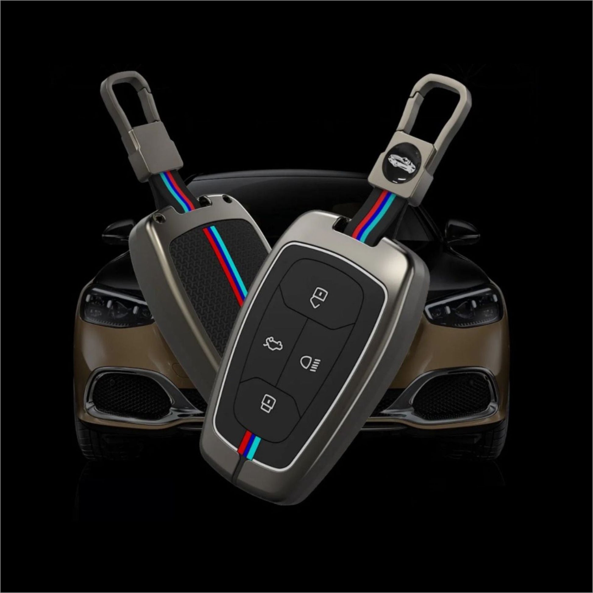 Car Metal Shape Key Cover For Tata Cars - KEYCOVER_TATA_1