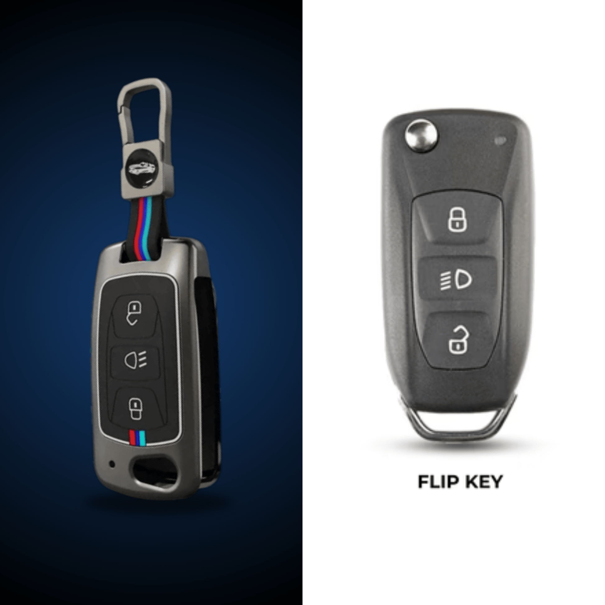 Car Metal Shape Key Cover For Tata Cars - KEYCOVER_TATA_1