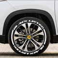 Car Permanent Tire Stickers Fit for All Cars & SUVs - T_STICKER_BLK_LISTED-W