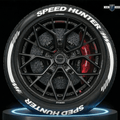 Car Permanent Tire Stickers Fit for All Cars & SUVs - T_STICKER_SPEED_HNTR