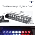 Car Police Emergency Strobe Light with Red Blue White Flasher - POLICE_9LED