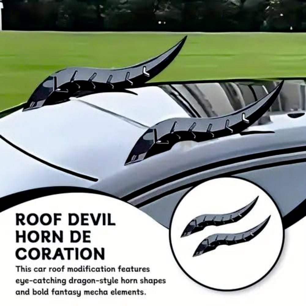 Car Roof Dragon Horn Spoiler -SP_HORN_BLA