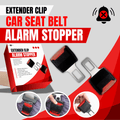 Car Safety Seat Belt Buckle Extension Extender Clip Red Alarm Stopper (Pack of 2) - BELT_BUCKLE2