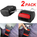 Car Safety Seat Belt Buckle Extension Extender Clip Red Alarm Stopper (Pack of 2) - BELT_BUCKLE2