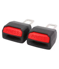 Car Safety Seat Belt Buckle Extension Extender Clip Red Alarm Stopper (Pack of 2) - BELT_BUCKLE2