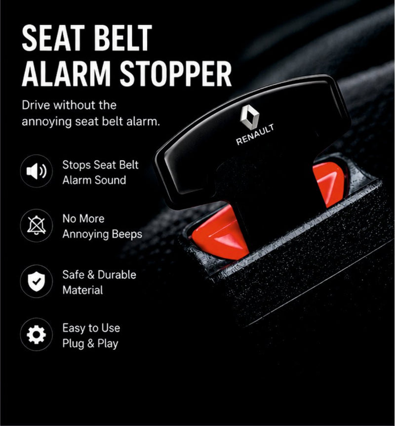 Car Seat Belt Alarm Stopper for Renault Cars - ALRM_STOPR_RENAULT