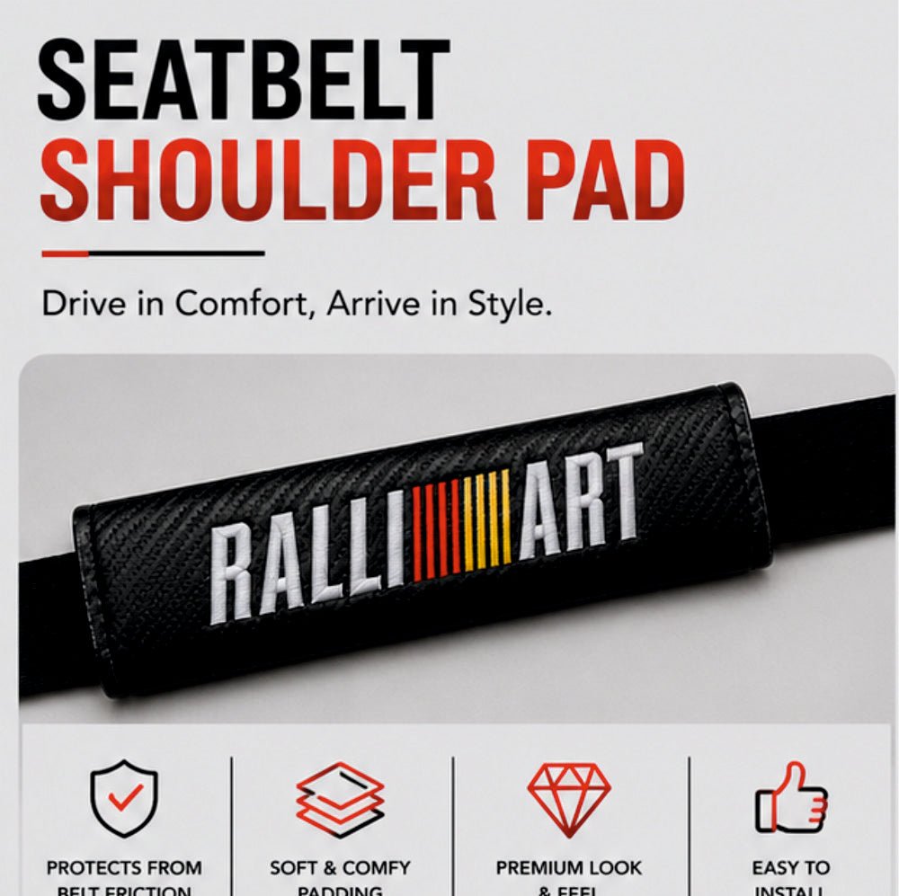 Car Seat Belt RALLY ART Shoulder Pad - 2 Pack -SP_BELT_RALLYART_PAD