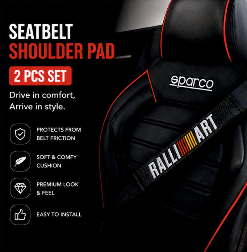 Car Seat Belt RALLY ART Shoulder Pad - 2 Pack -SP_BELT_RALLYART_PAD