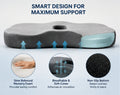 Car Seat Memory Foam Cushion For Car Seat -CUSHION_DARK_GREY