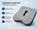 Car Seat Memory Foam Cushion For Car Seat -CUSHION_DARK_GREY