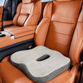 Car Seat Memory Foam Cushion For Car Seat -CUSHION_LIGHT_GREY