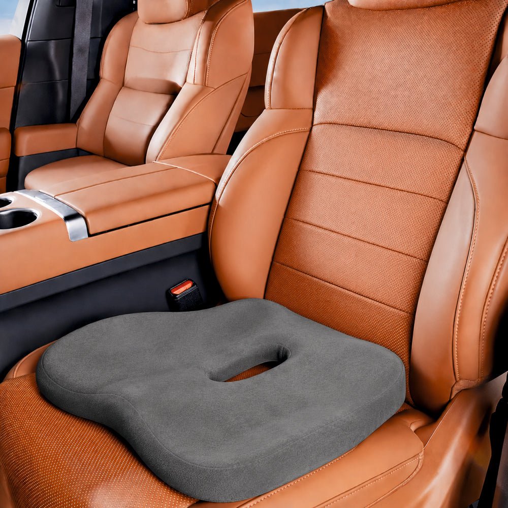 Car Seat Memory Foam Cushion For Car Seat -CUSHION_DARK_GREY