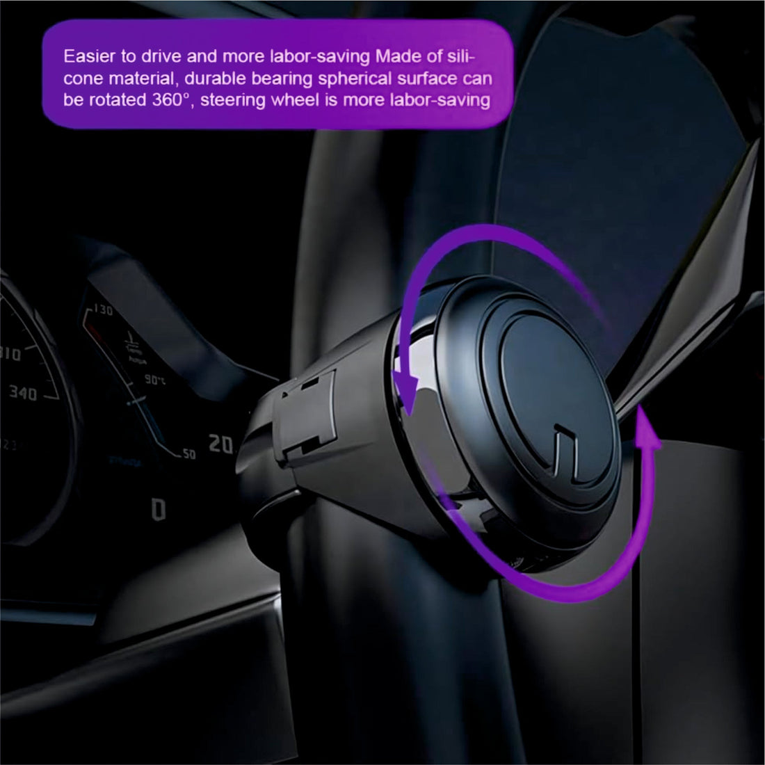 Car Steering Wheel Spinner Knob For All Cars - STEERING_SPINNER