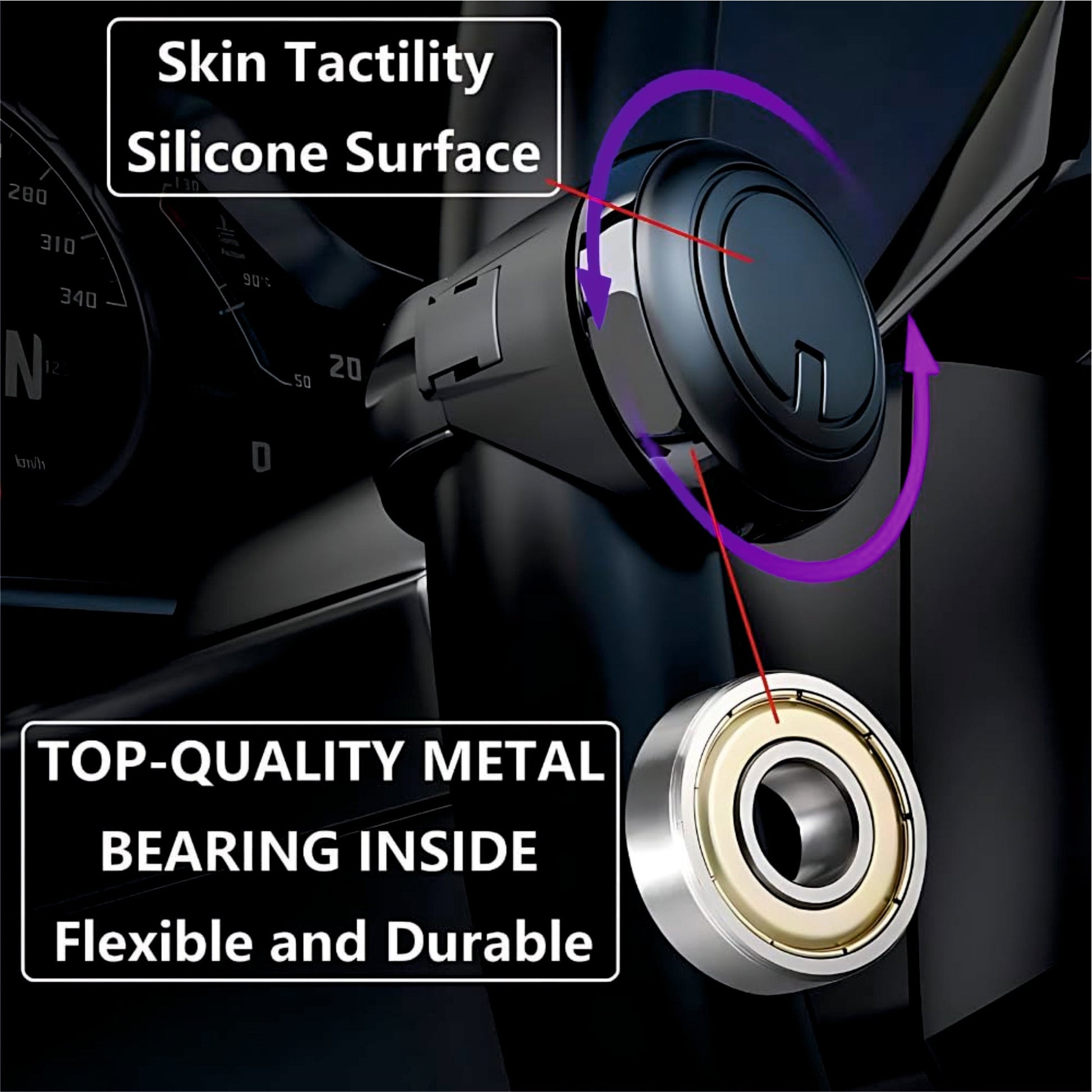 Car Steering Wheel Spinner Knob For All Cars - STEERING_SPINNER