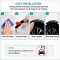 Car Wheel Arch Protector Sticker | Carbon Fiber Reflective Fender Guard -TYRE_EYEBROW_SPR_2