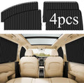 Car Window Sunshade & Privacy Curtain - 4 Pcs - CURTAIN_BLK