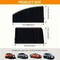 Car Window Sunshade & Privacy Curtain - 4 Pcs - CURTAIN_BLK