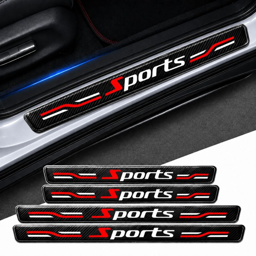 Carbon Fiber Car Door Sill Guard - Set 4 - SILL_CF_TOYOTA