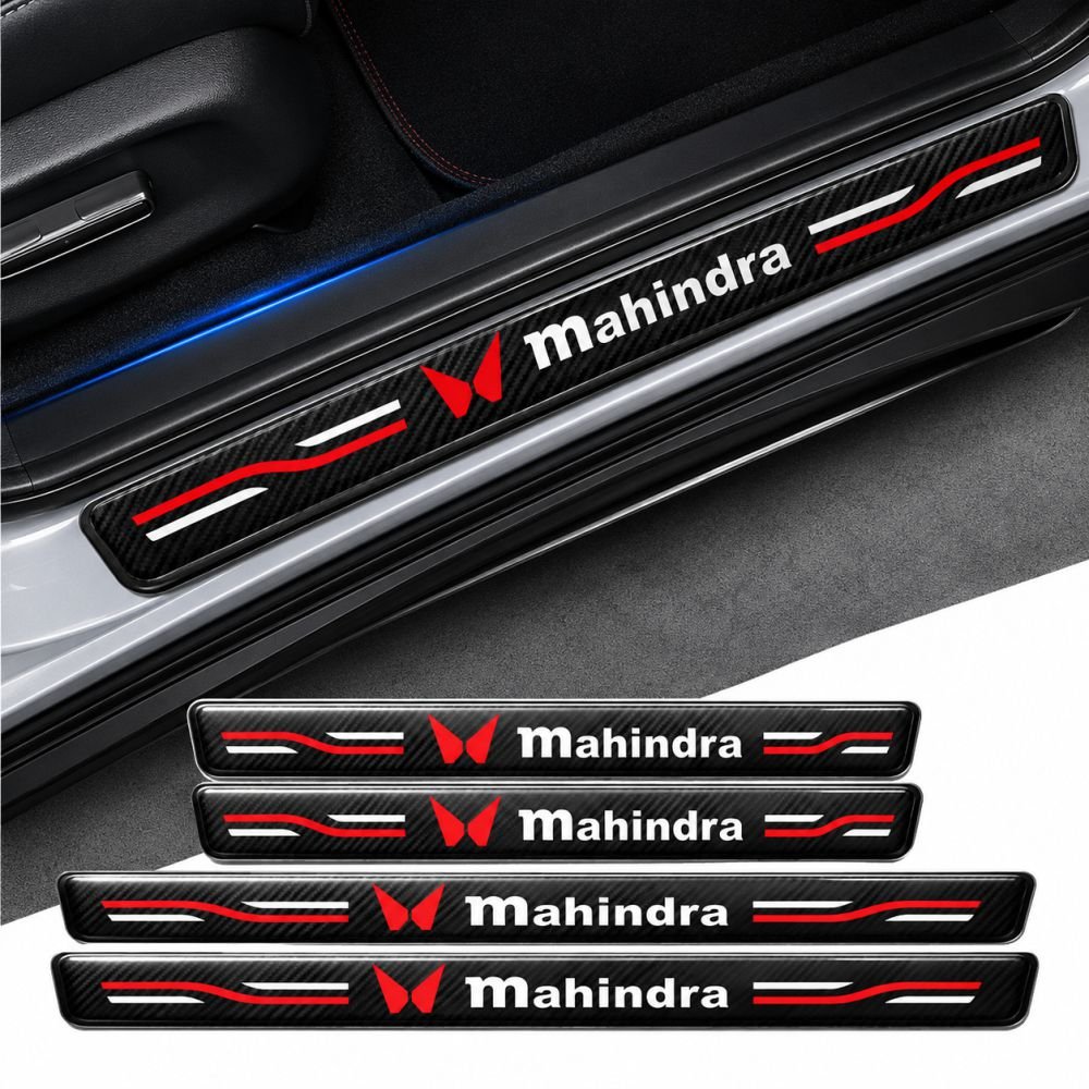 Carbon Fiber Car Door Sill Guard - Set 4 - SILL_CF_MAHINDRA
