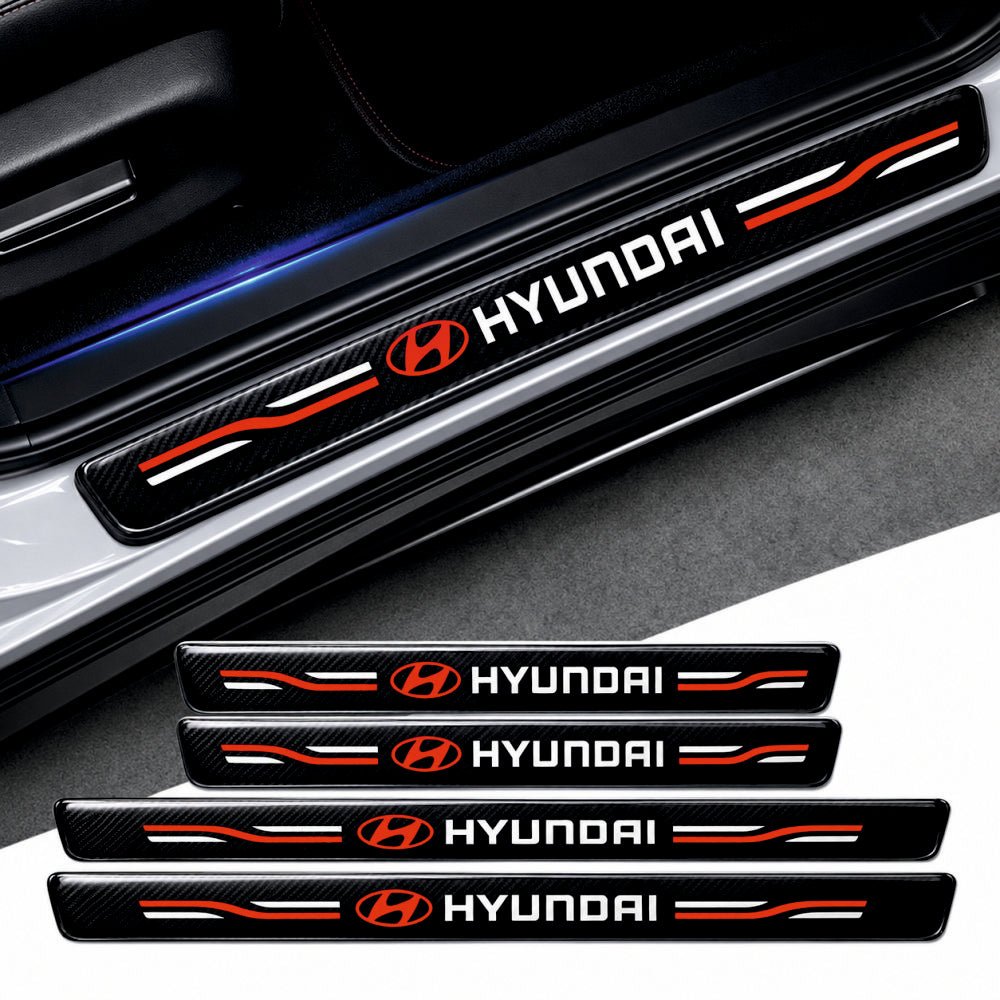 Carbon Fiber Car Door Sill Guard - Set 4 - SILL_CF_HYUNDAI