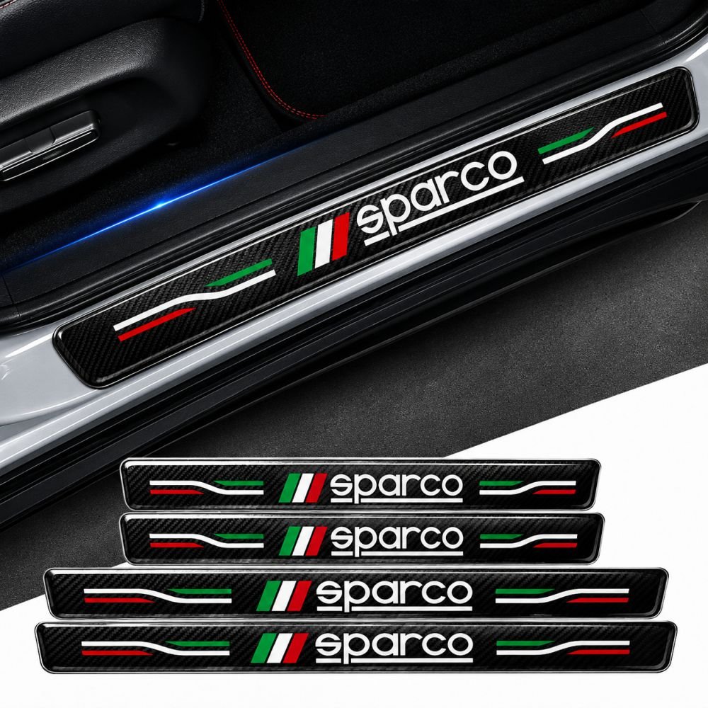 Carbon Fiber Car Door Sill Guard - Set 4 - SILL_CF_SPARCO