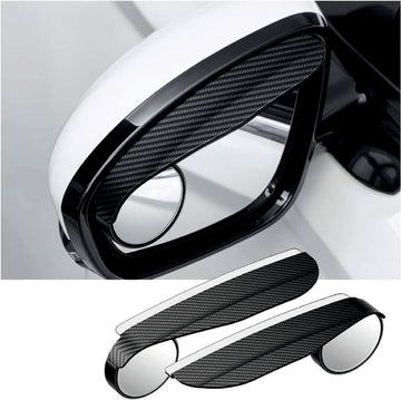 Carbon Fiber Rear View Mirror Rain Guard | Side Mirror Rain Visor Protector (2 SET) -REAR_MIRROR_RAIN_G