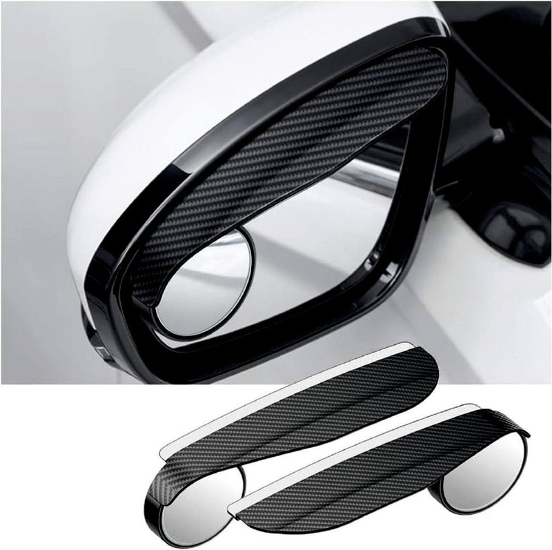 Carbon Fiber Rear View Mirror Rain Guard | Side Mirror Rain Visor Protector (2 SET) -REAR_MIRROR_RAIN_G