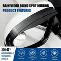 Carbon Fiber Rear View Mirror Rain Guard | Side Mirror Rain Visor Protector (2 SET) -REAR_MIRROR_RAIN_G