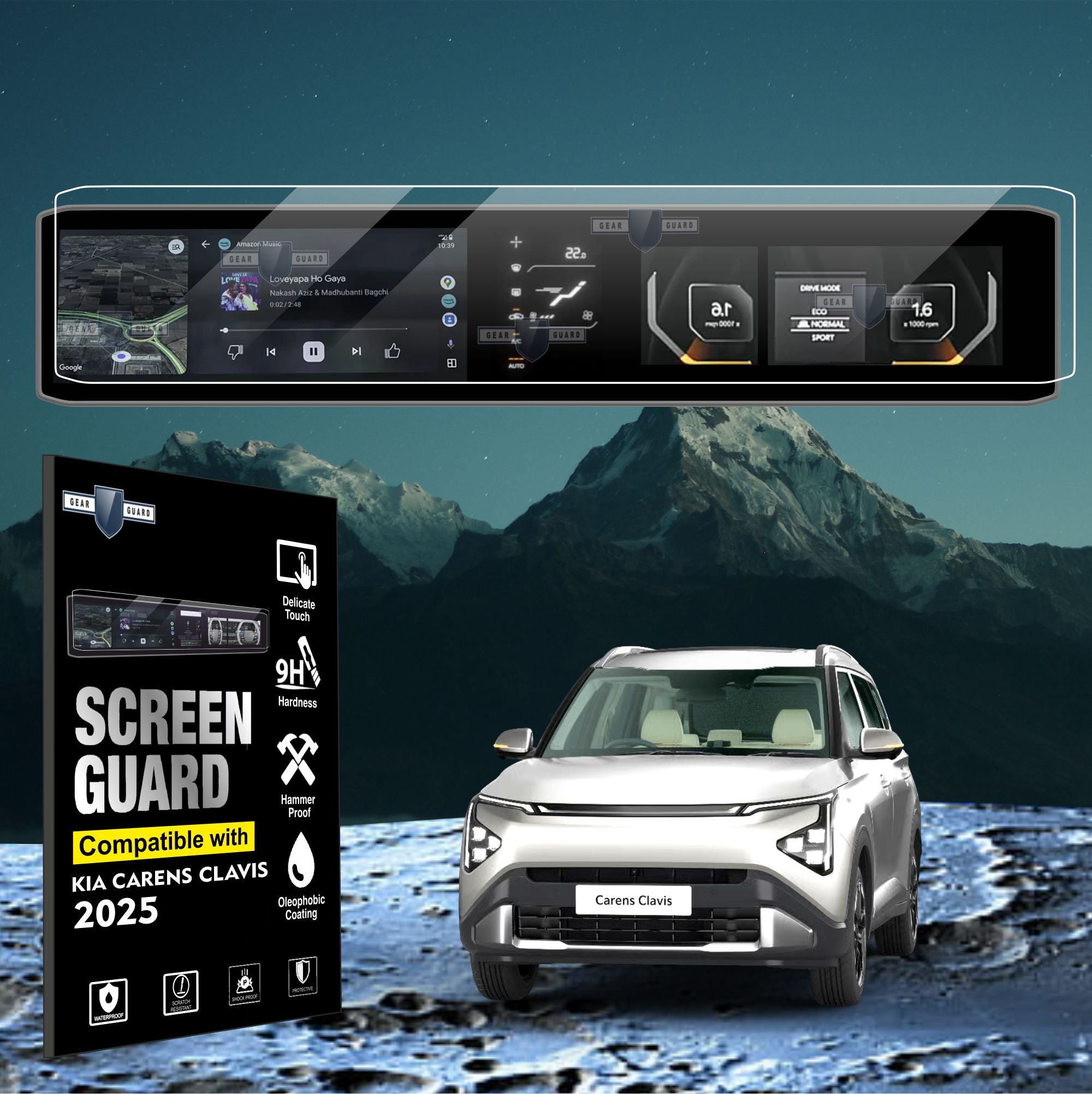 Kia Carens Clavis 2025 Infotainment system Screen Guard
