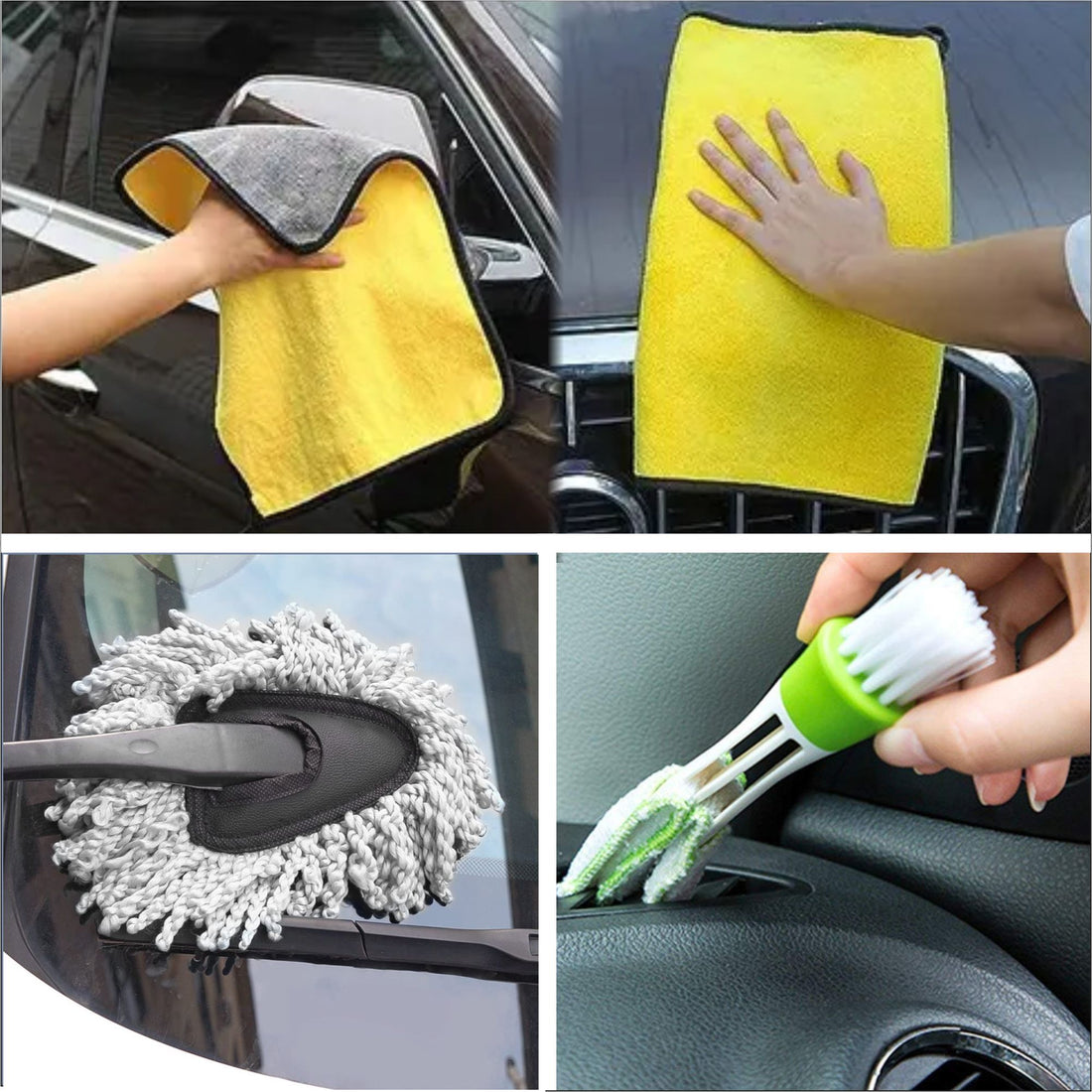 Car Cleaning Kit bundle ac clean microfiber cloth