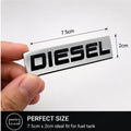 Diesel 3D Chrome Metal Car Sticker - STICKER_DIESEL_D2