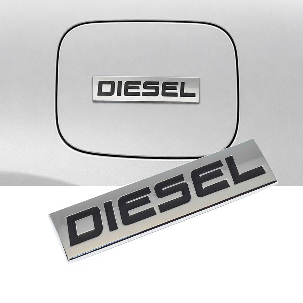 Diesel 3D Chrome Metal Car Sticker - STICKER_DIESEL_D2