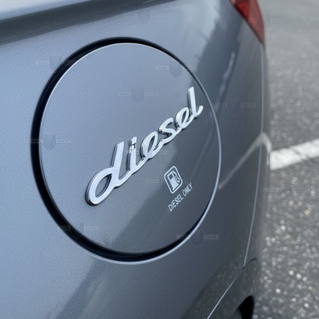 Diesel 3D Emblem | 11.5cm x 2cm | All Vehicle Exterior Decorative Logo, Self - Adhesive - STICKER_DIESEL_SIL