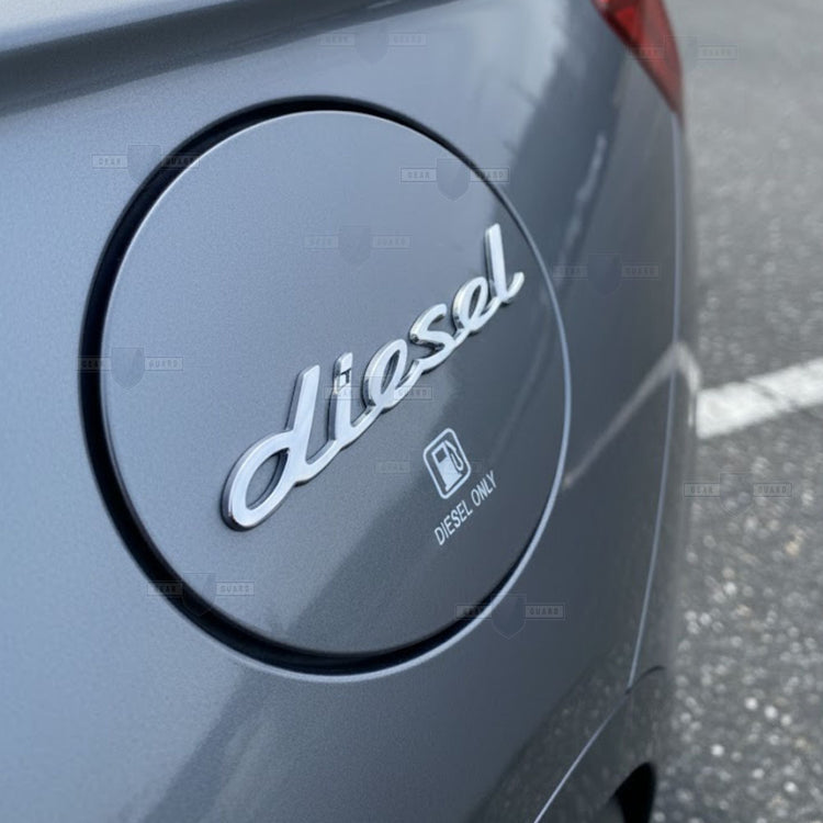 Diesel 3D Emblem | 11.5cm x 2cm | All Vehicle Exterior Decorative Logo, Self - Adhesive - STICKER_DIESEL_SIL