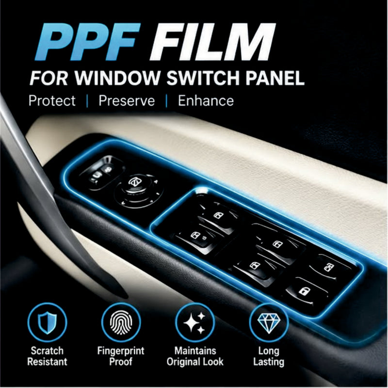 Mahindra Thar Roxx Interior Door Panel Precut PPF Film