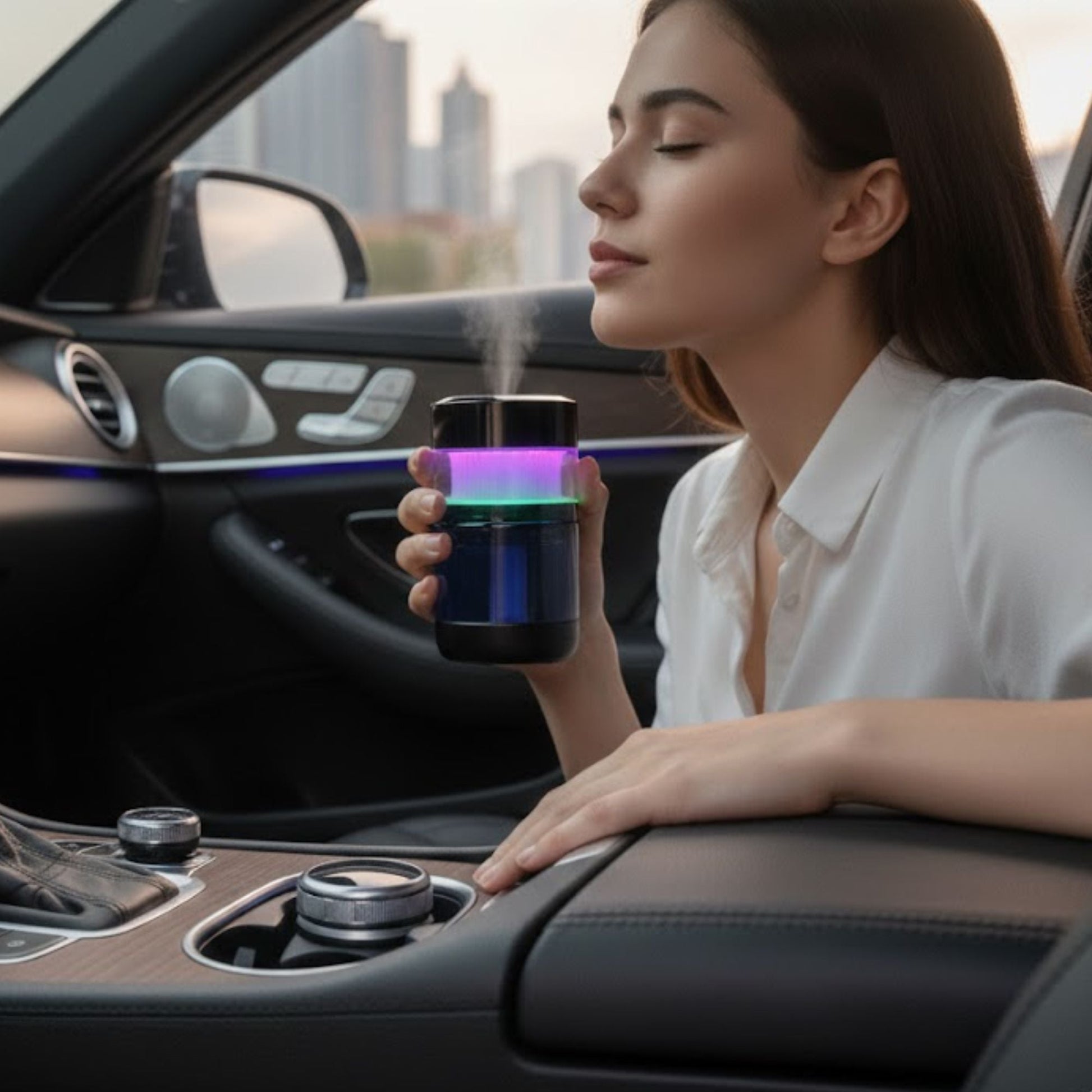 Dream Sky Laser Aroma Diffuser RGB Humidifier with Red Starry Ceiling Light - DIFFUSER_STAR_L